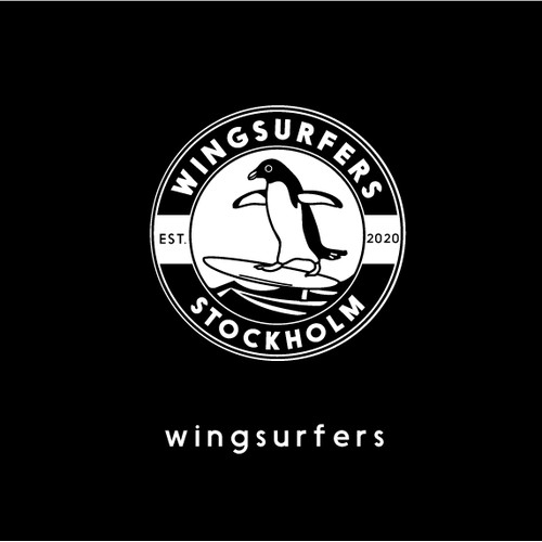 Wingsurfing logo design