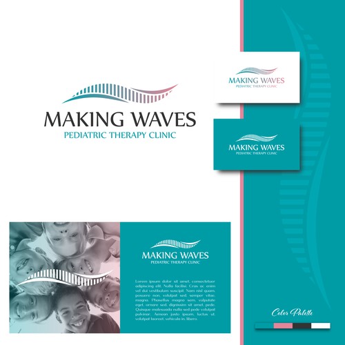 Logo Design for Making Waves Pediatric Therapy Clinic