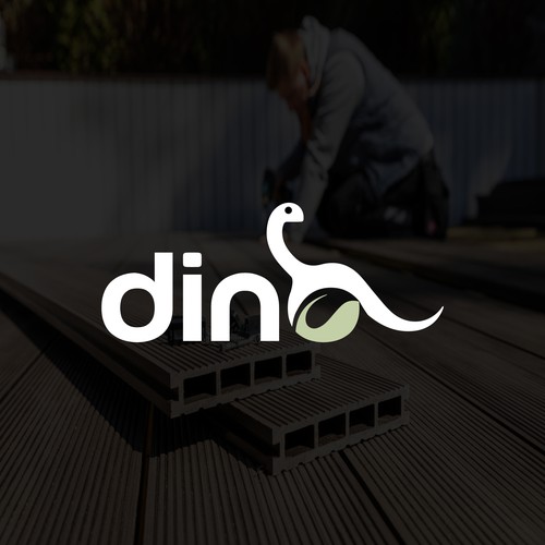 Dino Decking Logo – Sustainable & Durable Outdoor Identity