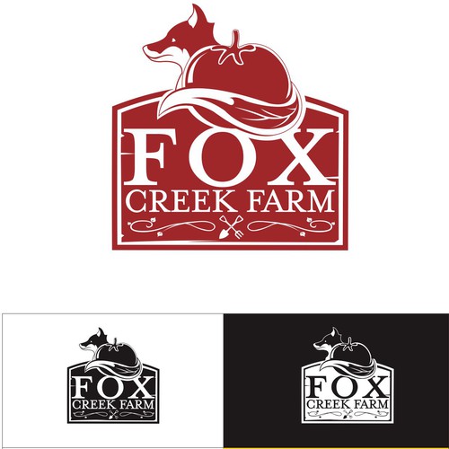 Bold logo for Fox Creek Farm