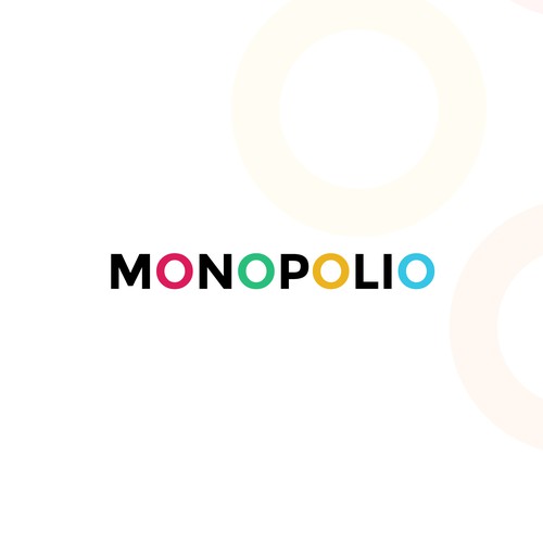 Minimal colorful wordmark logo concept