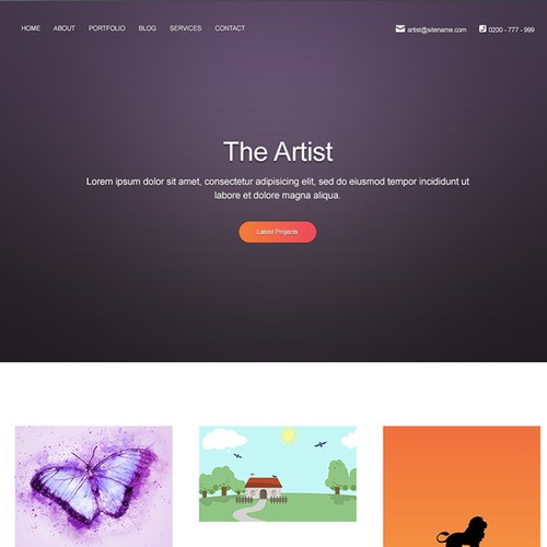 Portfolio Page Concept Work