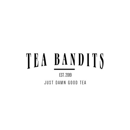 Logo concept for a tea brand, focused on men only.