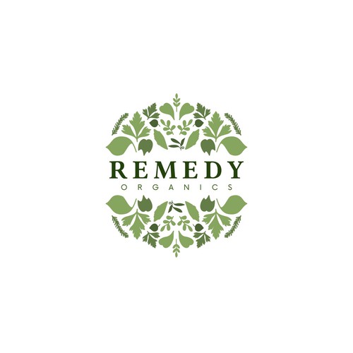 Floral logo for juice business