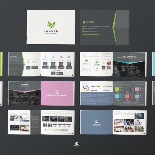 Exceed Outsourcing Brand Guide Design