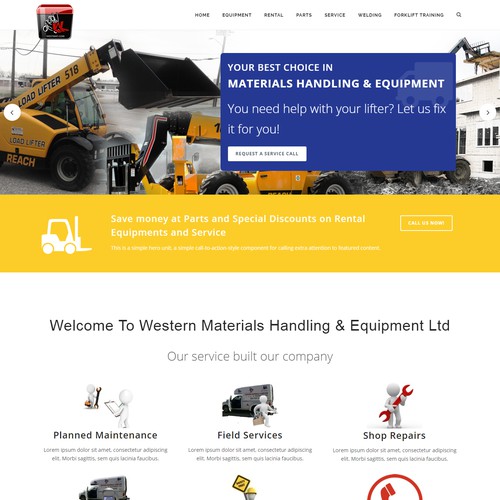 Forklift Web Design Wordpress Theme