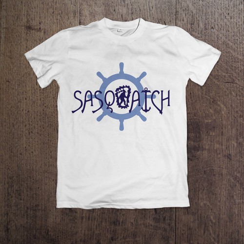 create a fun but sophisticated logo for yacht called Sasquatch