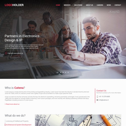 Create modern website for high-tech chip design firm