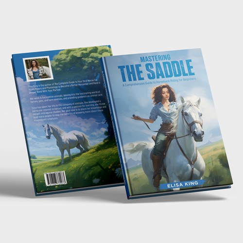 Attractive book cover for horseback riding book
