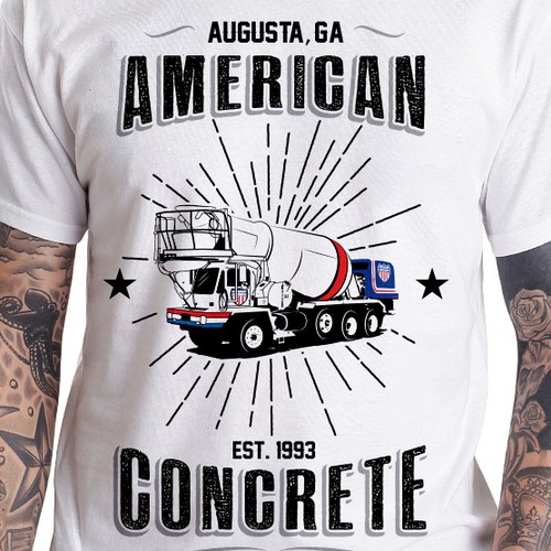 American Concrete tee design