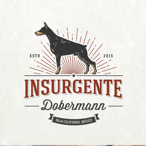 Create a creative and impactful logo design for a Dobermann Breeder