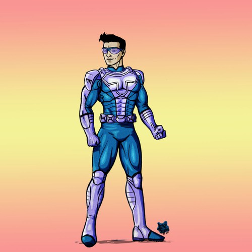 Thomson Computers TechHero Mascot Design