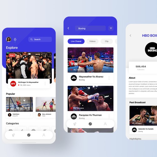 Sport Live Video Streaming App