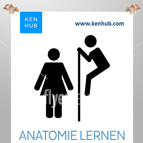 Poster-Design für Toilettenkampagne mit Anatomiebezug gesucht