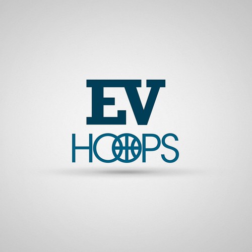 Create the logo/symbol/future visual icon for EV Hoops - a professional basketball scouting service!