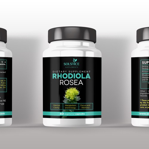 Rhodiola Rosea Label Design