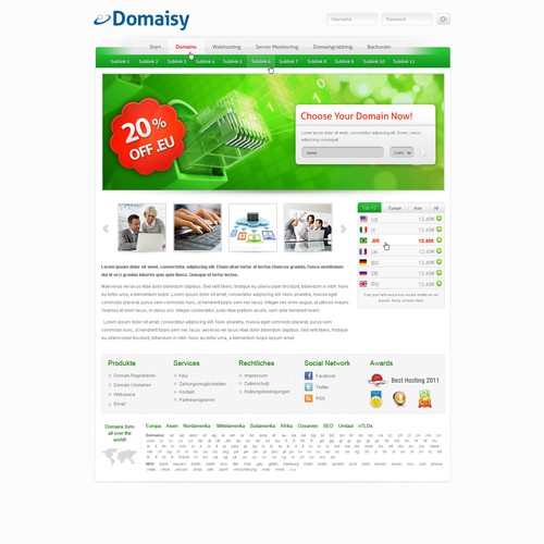 New website design wanted for domaisy.de