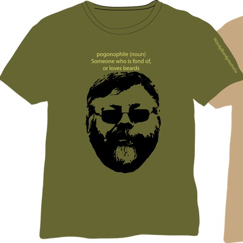 Bearded man t-shirt