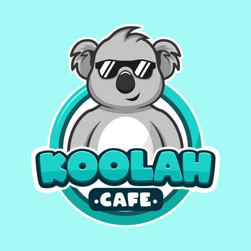 Koala Cartoon Logo