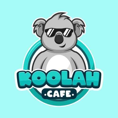 Koala Cartoon Logo