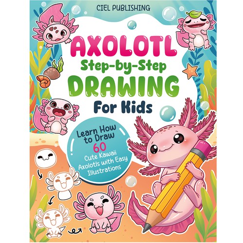 Axolotl Drawing Book