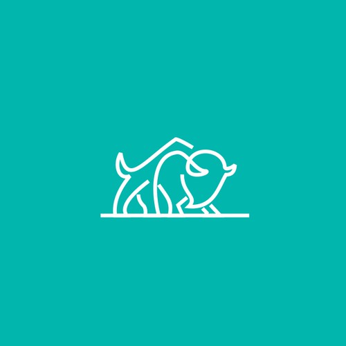 bison logo, very suitable for industries that need bison as an icon