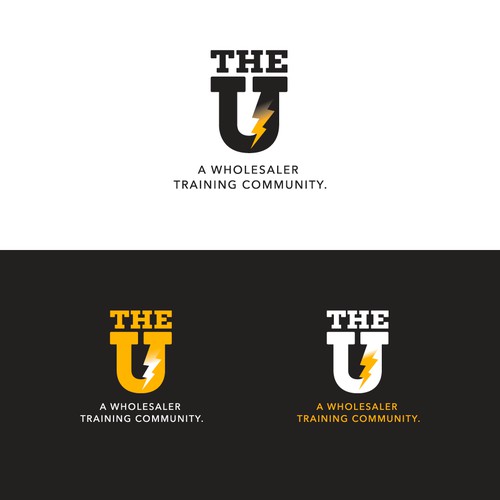 Logo design for 'THE U'
