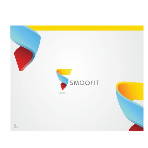 abstract lettrering logo for smoofit bussines mapping app