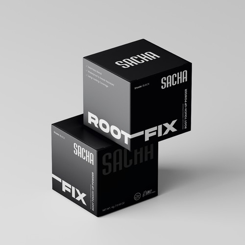 Luxury Minimal Packaging Design for ROOTFIX Hair Solution