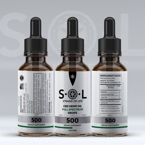 S.O.L CBD Hemp Oil Drops