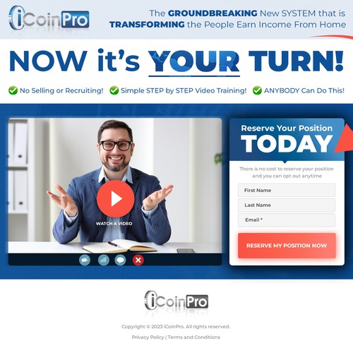 Landing Page for Biz Opp - iCoinPro