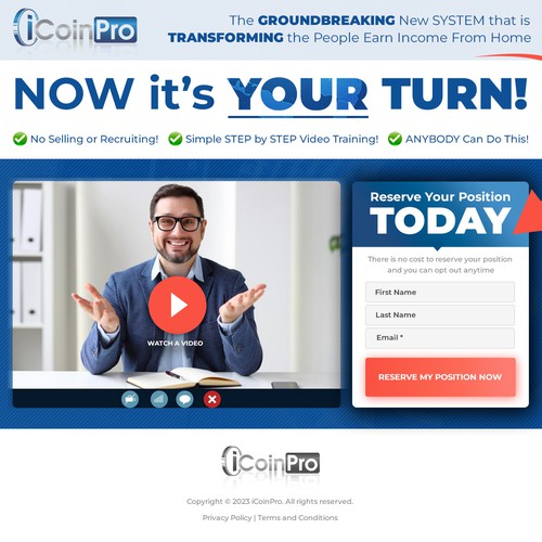 Landing Page for Biz Opp - iCoinPro