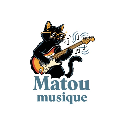 Matou musique Logo Design