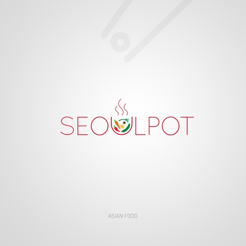 Light logo for asian food