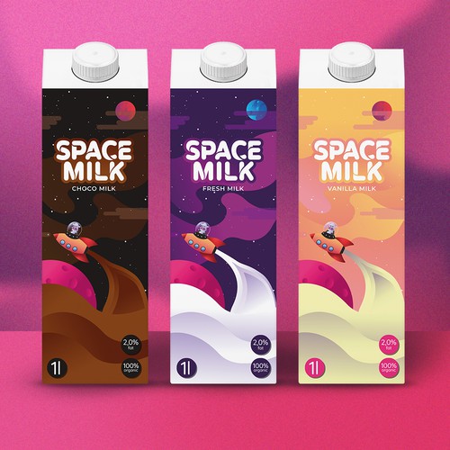 Space Milk | Brand, Packaging design