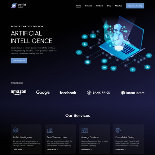 Artificial Intelligence Website