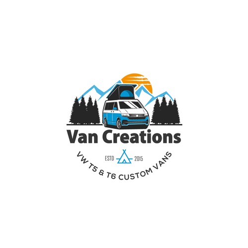 Logo Design for Volkswagen Camper Van Conversion Company