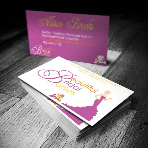 Create the next logo and business card for Beautiful Bridal Bodies 