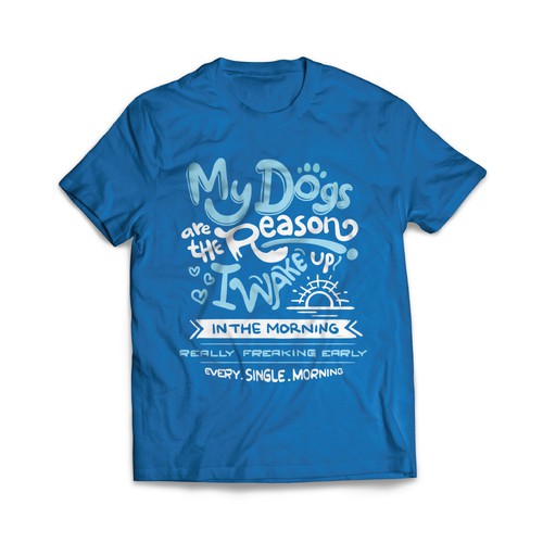 T-shirt design for iHeartDogs