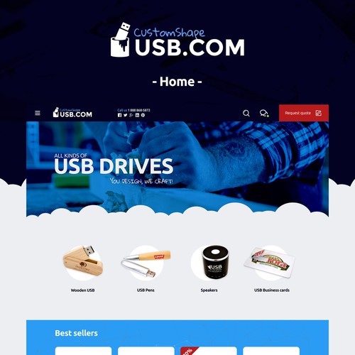 Fancy UI for custom shaped usb reseller