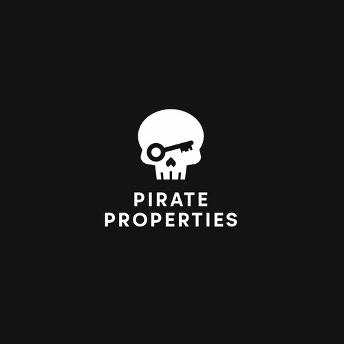 Real-estate Pirate Skull Logo