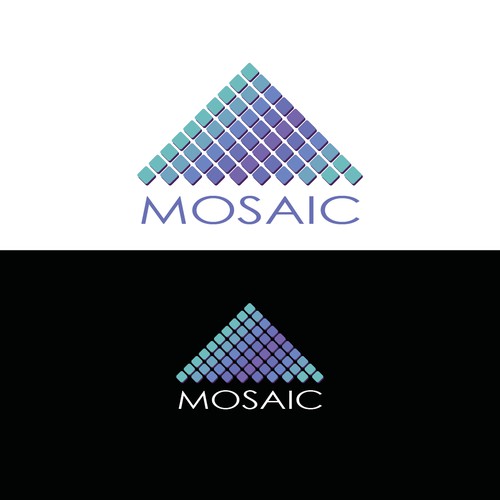 Create a logo from mosaic pieces for our new marketing firm