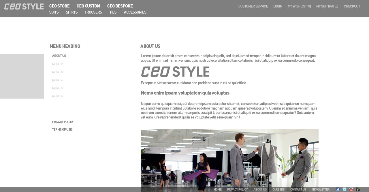 CEO Style needs a new website design