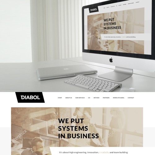  Scandinavian style web design concept