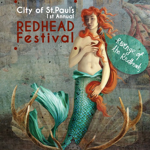 Annual Redhead festival - The Birth of Venus bottecilli - famous painting