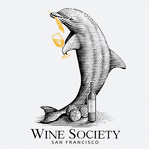 Logo concept for a Wine Society.