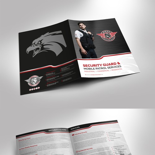 An attractive Presentation Folder for a Security Company!!