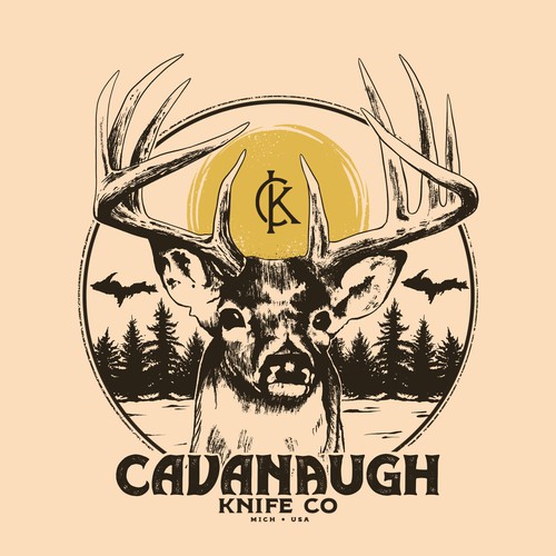 Vintage design for Cavanaugh knife CO.