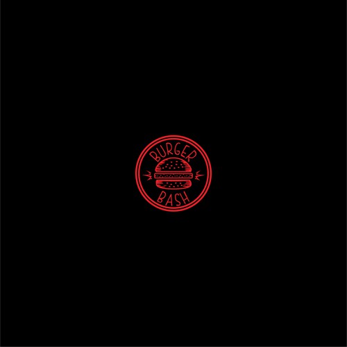 Circle Bold Logo For BurgerBash