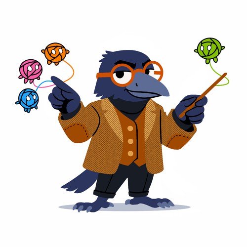 Crow Mascot Design